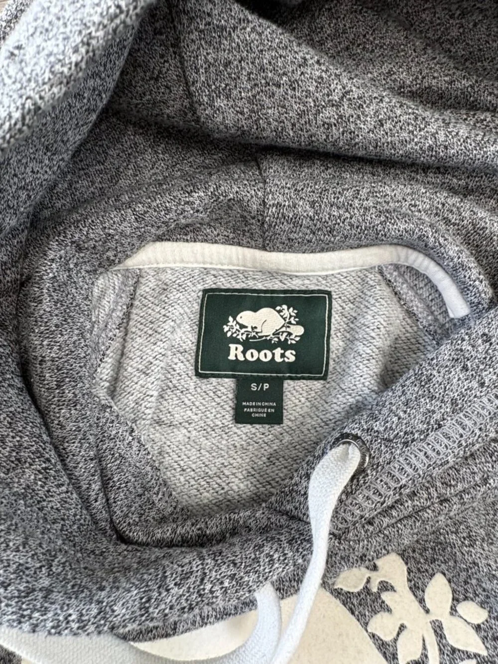 Ladies Roots Heather Gray Logo Hoodie – Size Small – Great Condition - Picture 8 of 13